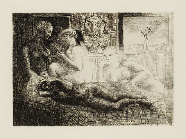 Pablo Picasso, ‘Quatre femmes nues et tête sculptée, from La Suite Vollard’, 1934, Christie's