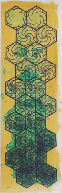 Swoon, ‘Braddock Tiles’, 2015, Print, Silkscreen with hand-painting on coffee stained paper, Taglialatella Galleries