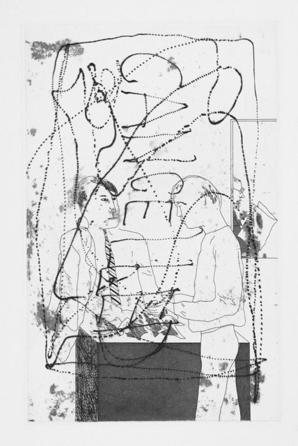 David Hockney, ‘He Enquired after the Quality (Cancelled Plate)’, 1966, Print, Etching and aquatint, Goldmark Gallery
