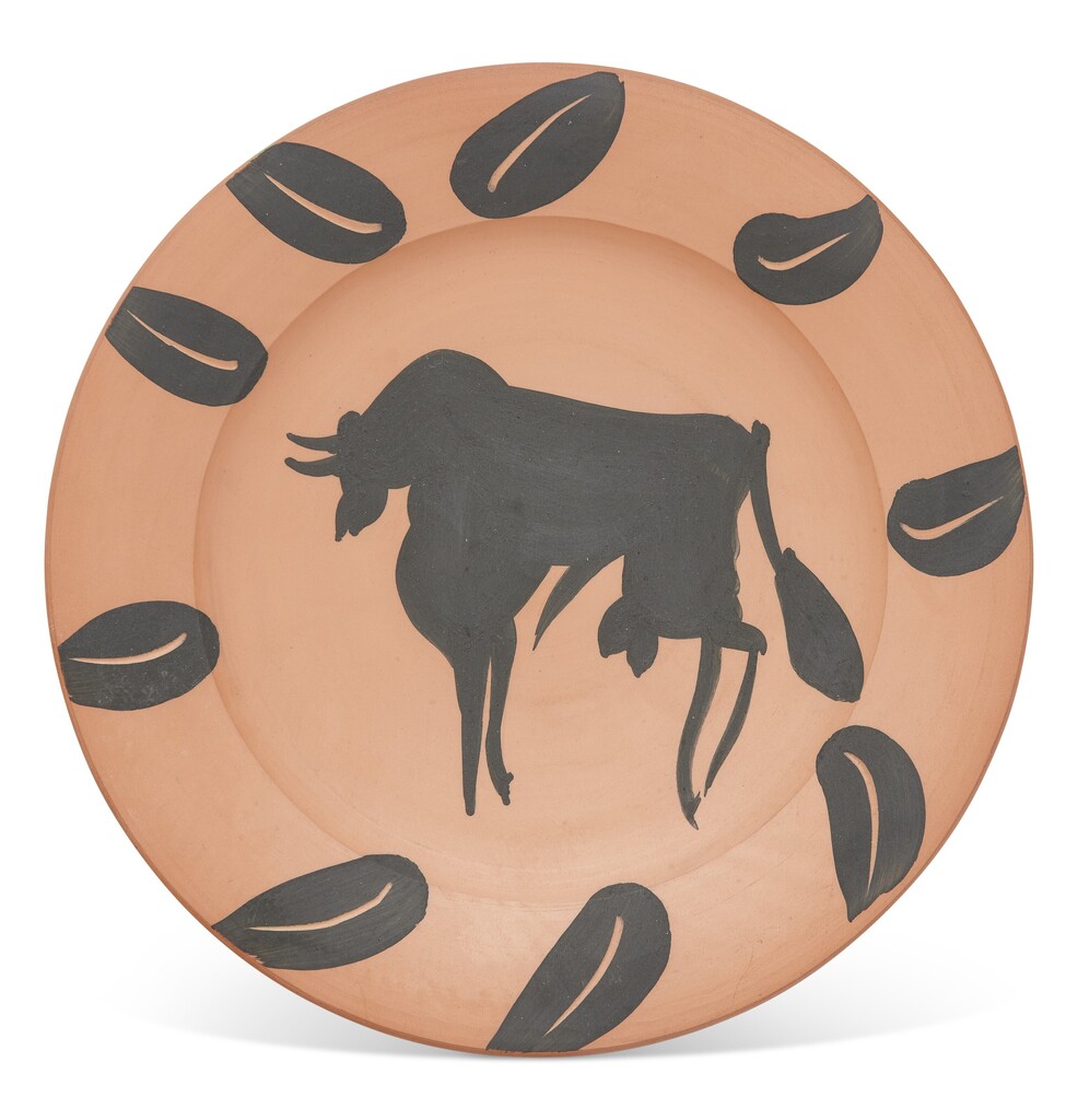 Pablo Picasso - Taureau, marli aux feuilles (A.R. 394)