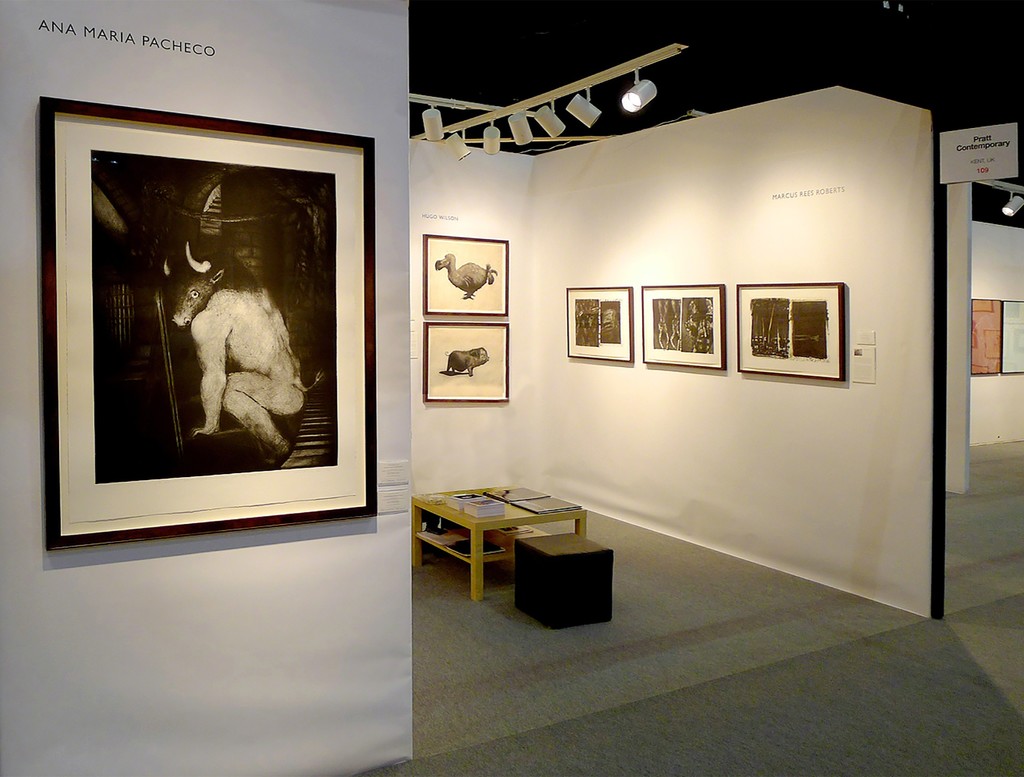Pratt Contemporary at the ifpda Print Fair 2012 - showing works by Ana Maria Pacheco, Hugo Wilson and Marcus Rees Roberts. Pratt Contemporary at the ifpda Print Fair 2012 - showing works by Ana Maria Pacheco, Hugo Wilson and Marcus Rees Roberts.