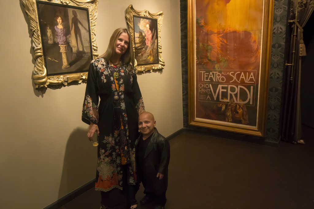 Gail Potocki's FREAKS: Artist Gail Potocki and Gabriel Pimentel, The Smallest Man in America. Gail Potocki's FREAKS: Artist Gail Potocki and Gabriel Pimentel, The Smallest Man in America.