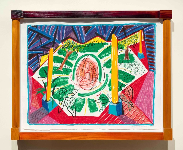 David Hockney, ‘Views of Hotel Well II’, 1985, Print, Lithograph, Leslie Sacks Gallery