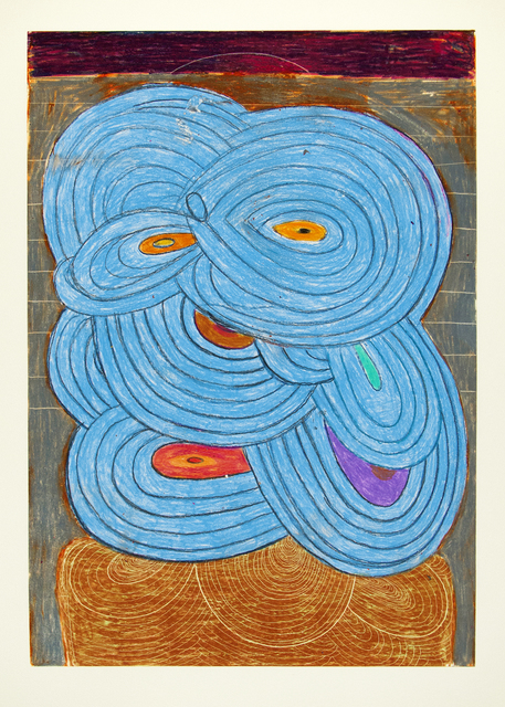 Richard Hull, ‘Blue’, 2015, Print, Monotype, Manneken Press