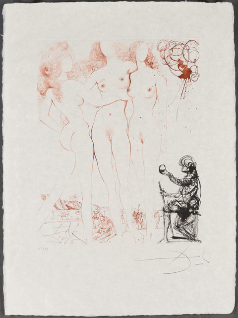 Salvador Dalí, ‘The Judgement of Paris’, 1963, Print, Etching and drypoint, Christopher-Clark Fine Art
