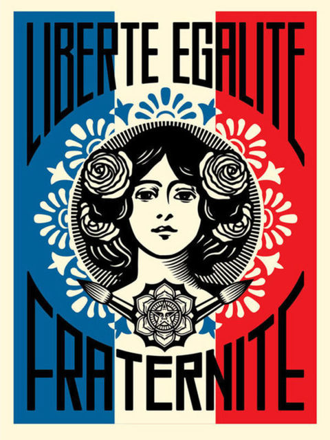 Shepard Fairey, ‘Freedom, equality, brotherhood’, 2018, DIGARD AUCTION