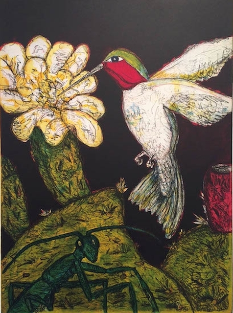 Frank X. Tolbert, ‘Ruby-throated Hummingbird’, 2014, Print, Color Etching on Rives BFK, William Campbell Contemporary Art Inc