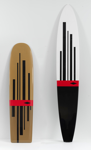 Herbie Fletcher, ‘Hot Curl & Alaia’, 2018, Sculpture, Acrylic paint, epoxy, and fiberglass on Styrofoam and wood, Gagosian