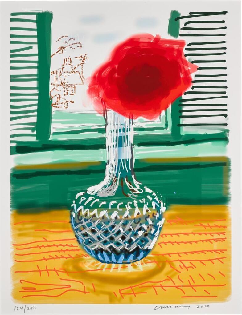 David Hockney - iPad drawing 'No. 281', 23rd July 2010