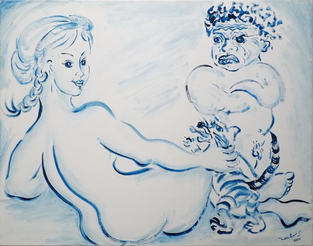 Noriko Shinohara, ‘Cutie as Grande Odalisque ’, 2014, Deborah Colton Gallery