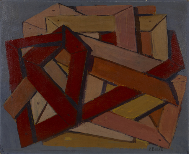 Pompeo Borra, ‘Composizione Atratta’, 1935-1936, Painting, Tempera on cardboard, Itineris