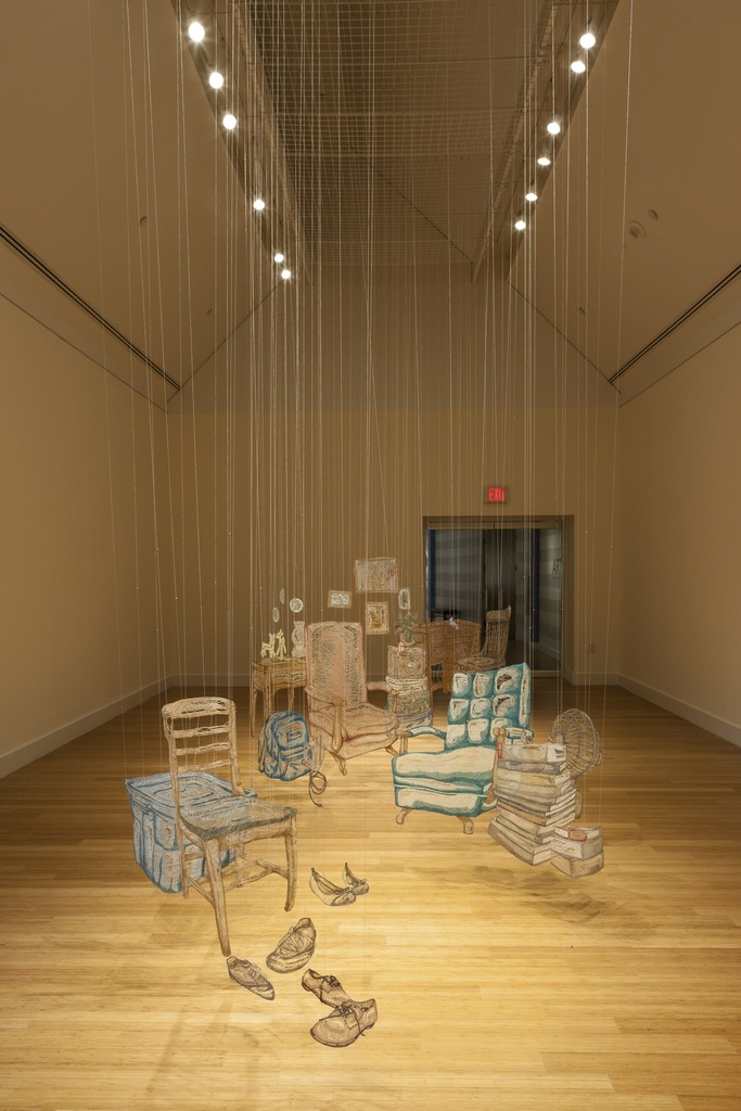 Amanda McCavour: Inside/Out. Installation view at the Virginia Museum of Contemporary Art. Photograph by Glen McClure Amanda McCavour: Inside/Out. Installation view at the Virginia Museum of Contemporary Art. Photograph by Glen McClure