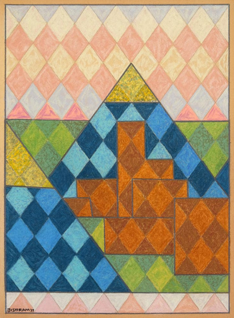 Emil Bisttram, ‘Untitled Encaustic Landscape’, 1937, Addison Rowe Gallery