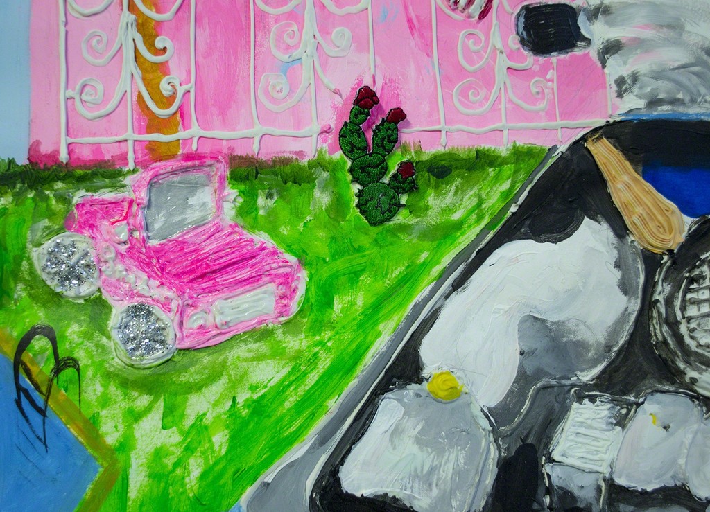 Yvette Mayorga, 4 Real (Crossing inside a car) (detail 2) Yvette Mayorga, 4 Real (Crossing inside a car) (detail 2)