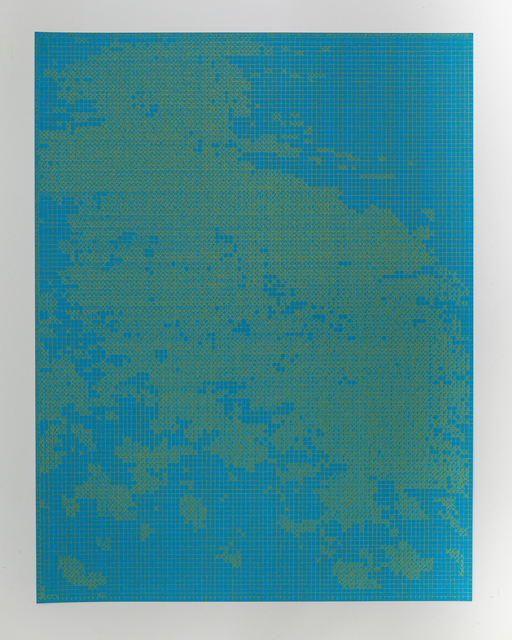 Corinne Laroche, ‘Cadmiun yellow on light blue’, 2008, Galerie Laurent Mueller