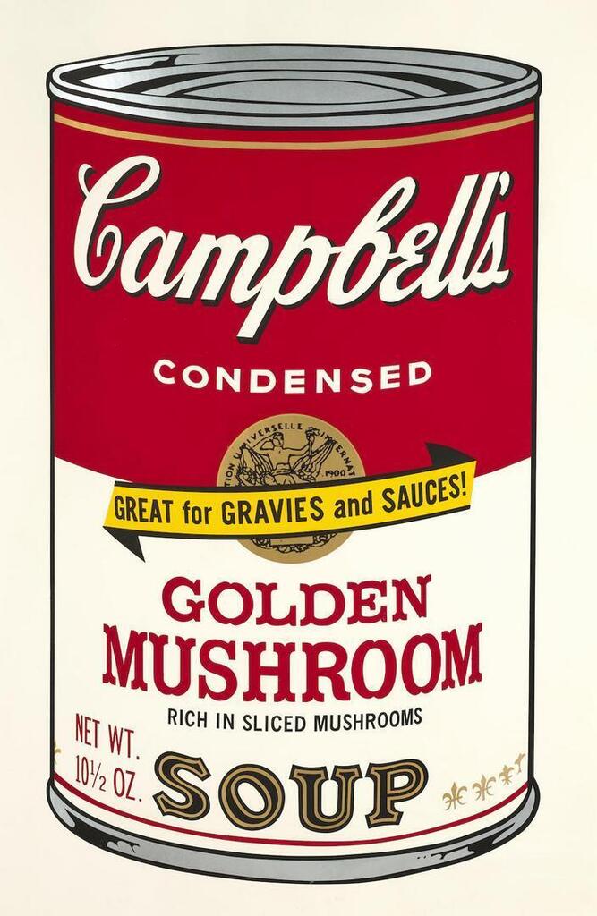 Andy Warhol - Golden Mushroom, from Campbell's Soup II (Feldman & Schellmann II.62)