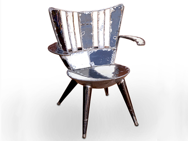 Hamed Ouattara, ‘Relwende chair ’, 2019, Design/Decorative Art, Recycling of oil barril's metal, Out of Africa Gallery