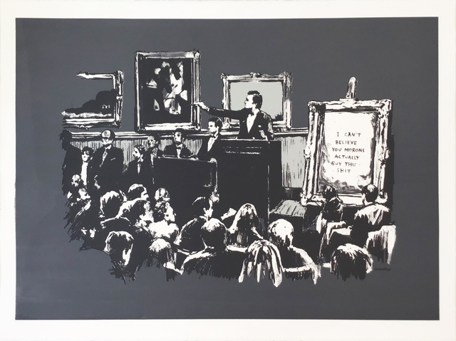 Banksy, ‘Morons (Grey) AP - Signed’, 2007, Hang-Up Gallery