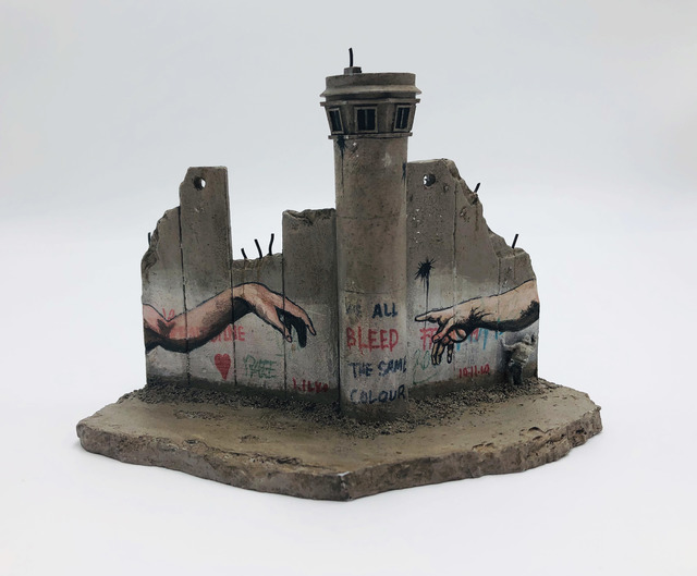 Banksy, ‘Banksy, Walled Off Hotel - Wall Sculpture (Hands)’, 2018, Ephemera or Merchandise, Miniature concrete souvenir sculpture, hand painted by local artists, Lougher Contemporary