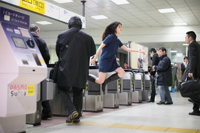 Natsumi Hayashi, ‘Today's Levitation 2/21/2011’, 2011, Photography, Lambda print, Richard Levy Gallery