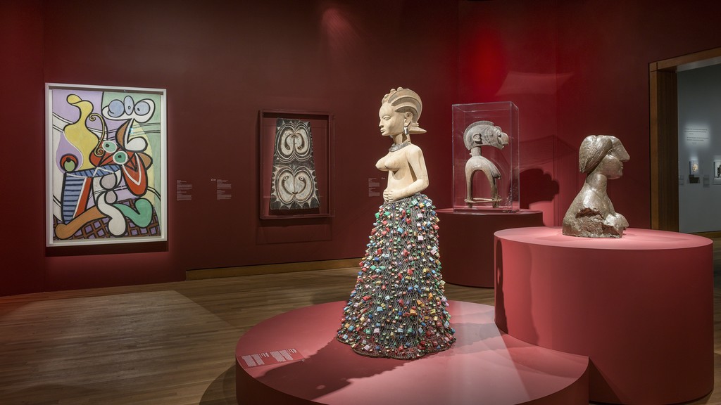 View of the exhibition From Africa to the Americas: Face-to-face Picasso, Past and Present. The Montreal Museum of Fine Arts, May 12 to September 16, 2018. © Estate of Picasso / SODRAC (2018). Photo: MMFA, Denis Farley. View of the exhibition From Africa to the Americas: Face-to-face Picasso, Past and Present. The Montreal Museum of Fine Arts, May 12 to September 16, 2018. © Estate of Picasso / SODRAC (2018). Photo: MMFA, Denis Farley.