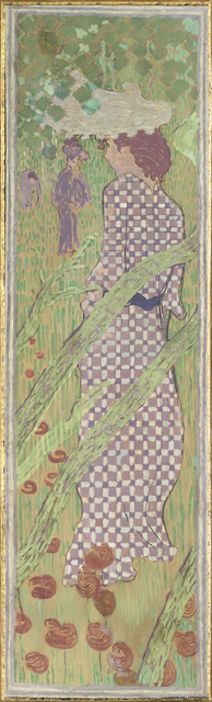 Pierre Bonnard, ‘Femmes au jardin, Femme à la robe quadrillée (Women in a Garden: Woman in a Checked Dress)’, 1890-1891, Musée d'Orsay