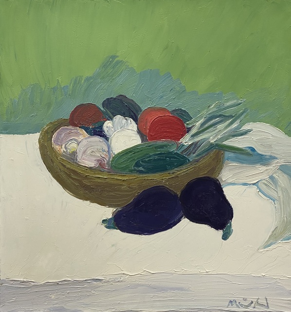 Roger Muhl, ‘Panier aux legumes’, ca. 2002, Painting, Oil on canvas, Artioli Findlay