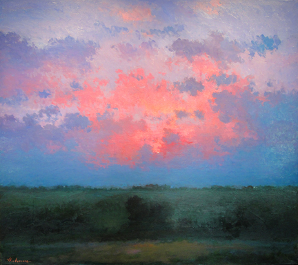 Hal Holoun, ‘Morning Painting/Sarpy County’, 2011-2012, Painting, Oil on canvas, Kiechel Fine Art