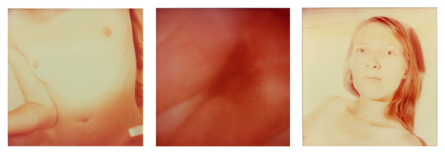 Stefanie Schneider, ‘Strange Love - triptych, 3 pieces, analog, mounted’, 2005, Photography, 3 analog C-Prints printed on Fuji Archive Paper, hand-printed by the artist, based on a Polaroid, mounted on Aluminum with matte UV-Protection, Instantdreams