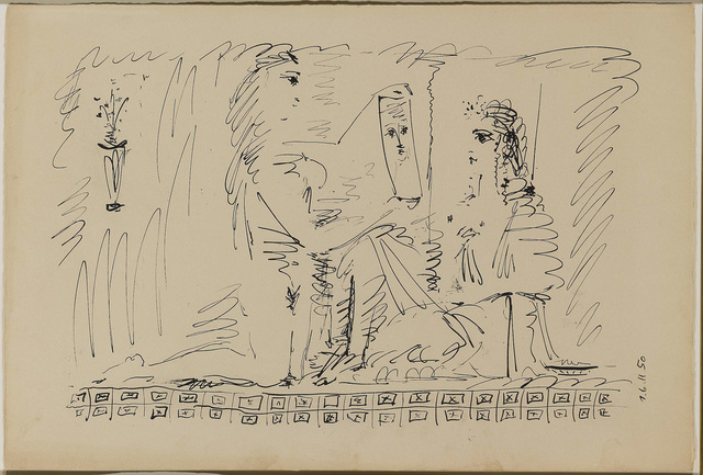 Pablo Picasso, ‘La femme au mirror (Woman at the Mirror)’, 1950 and 1953, John Szoke