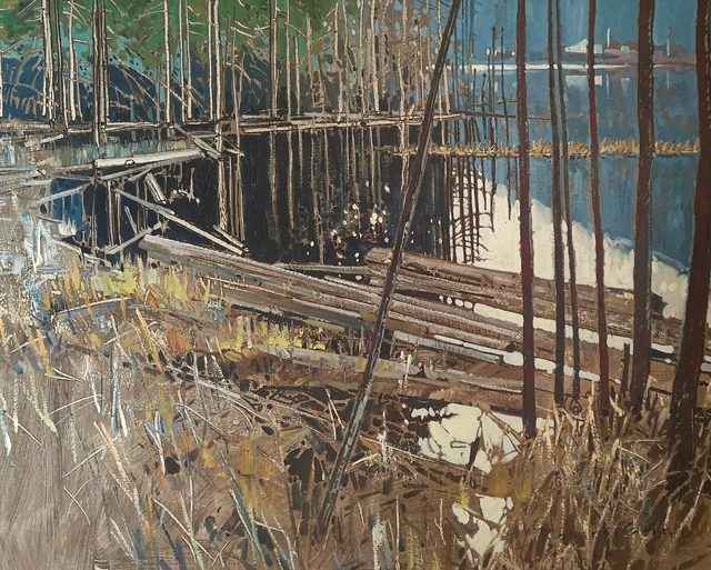 Robert Genn, ‘The Good Trout Place ’, 1974, Painting, Oil on Canvas, Madrona Gallery