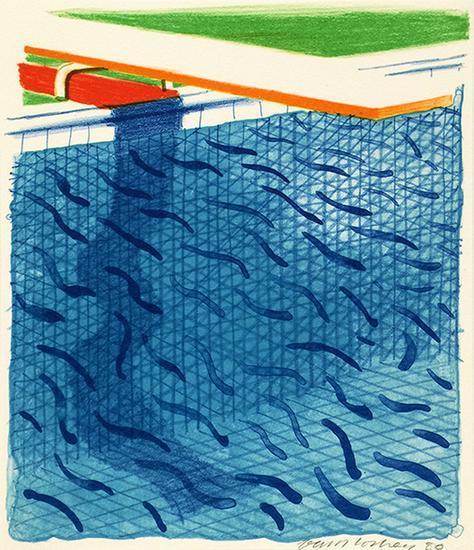 David Hockney, ‘Pool Made with Paper and Blue Ink for Book of Paper Pools’, 1980, Upsilon Gallery