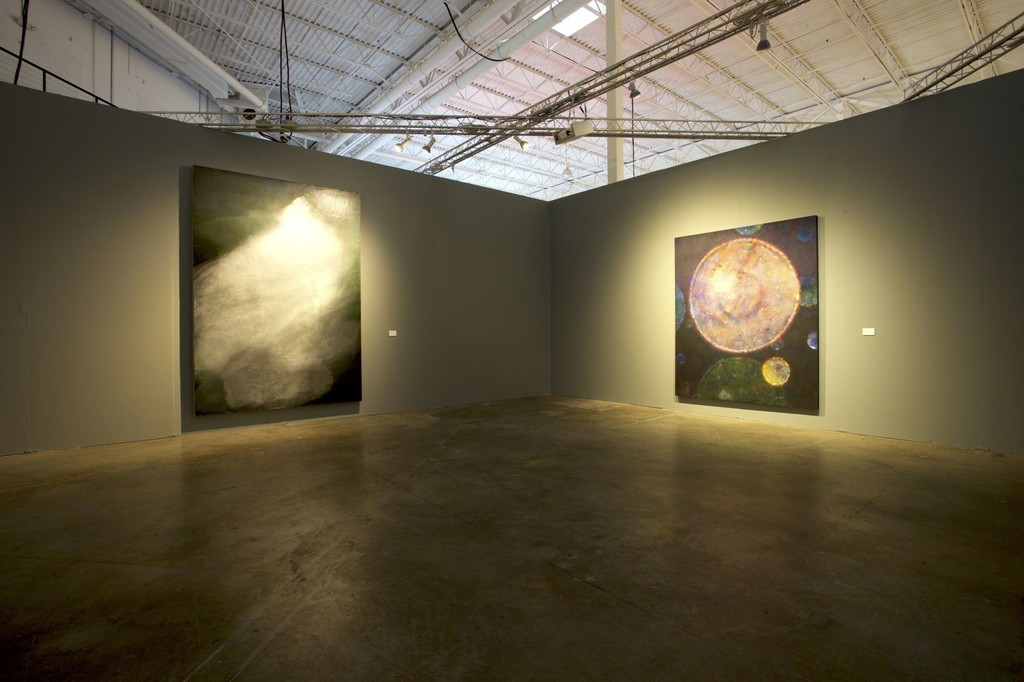 Installation view of Mana Seven, on view at Mana Wynwood Convention Center from November 30–December 4, 2016. Photo: Penn Eastburn. Installation view of Mana Seven, on view at Mana Wynwood Convention Center from November 30–December 4, 2016. Photo: Penn Eastburn.
