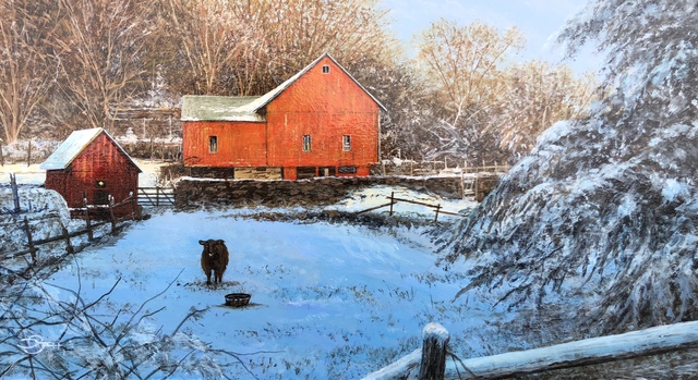 Del-Bourree Bach, ‘Winter Watch’, 2020, Painting, Acrylic on Panel, The Galleries at Salmagundi