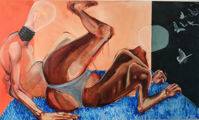 Melanie Keay, ‘Birth of Boredom’, 2018, Painting, Oil on canvas, Superposition