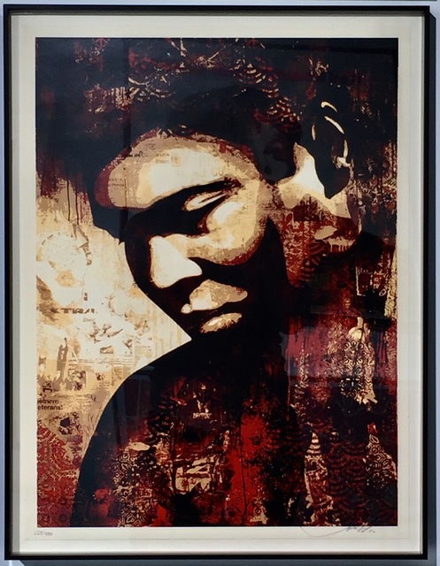 Shepard Fairey (OBEY), ‘Ali Canvas’, 2010, Gregg Shienbaum Fine Art