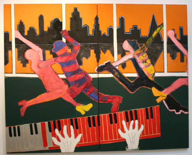 Joan Brown, ‘Dancers in a City #4’, 1973, di Rosa