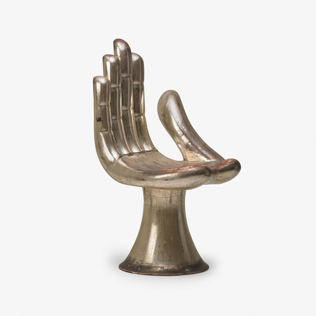 Pedro Friedeberg, ‘Hand chair, Mexico’, Design/Decorative Art, Carved, gessoed, and silvered mahogany, Rago/Wright