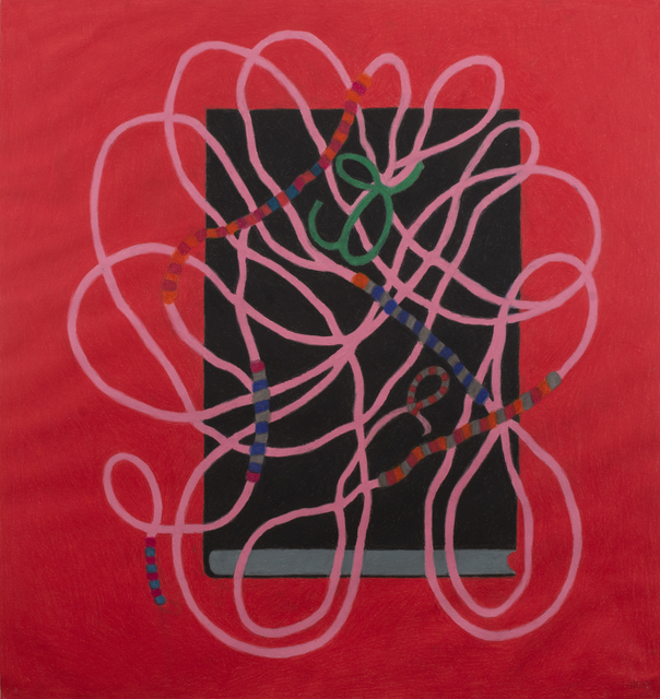 Margo Hoff, ‘Gift Wrap’, 1965-1975, Mixed Media, Acrylic, crayon, and paper collage on paper, Peyton Wright Gallery