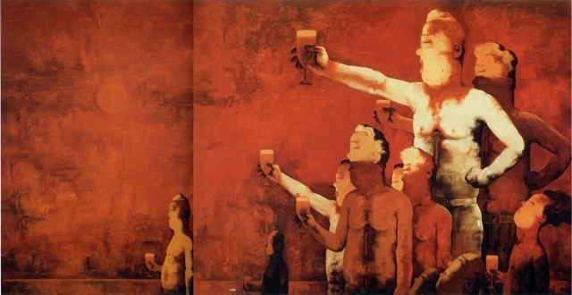 Su Xinping 苏新平, ‘Toasting No.35 干杯三十五’, 2006, Painting, Oil on canvas, Linda Gallery