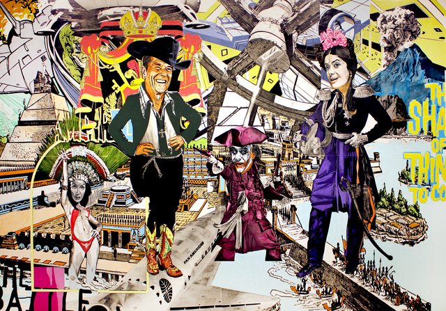 Claudio Dicochea, ‘de Santanico Pandemonium y el Vaquero, la Vampira del Rio y la Pirateria (of Santanico Pandemonium and Cowboy, the River Vampire and Piracy)’, 2012, Lisa Sette Gallery