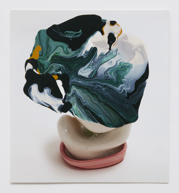 Kathy Butterly, ‘#6’, 2020, Drawing, Collage or other Work on Paper, Nail polish on catalogue paper, Shoshana Wayne Gallery