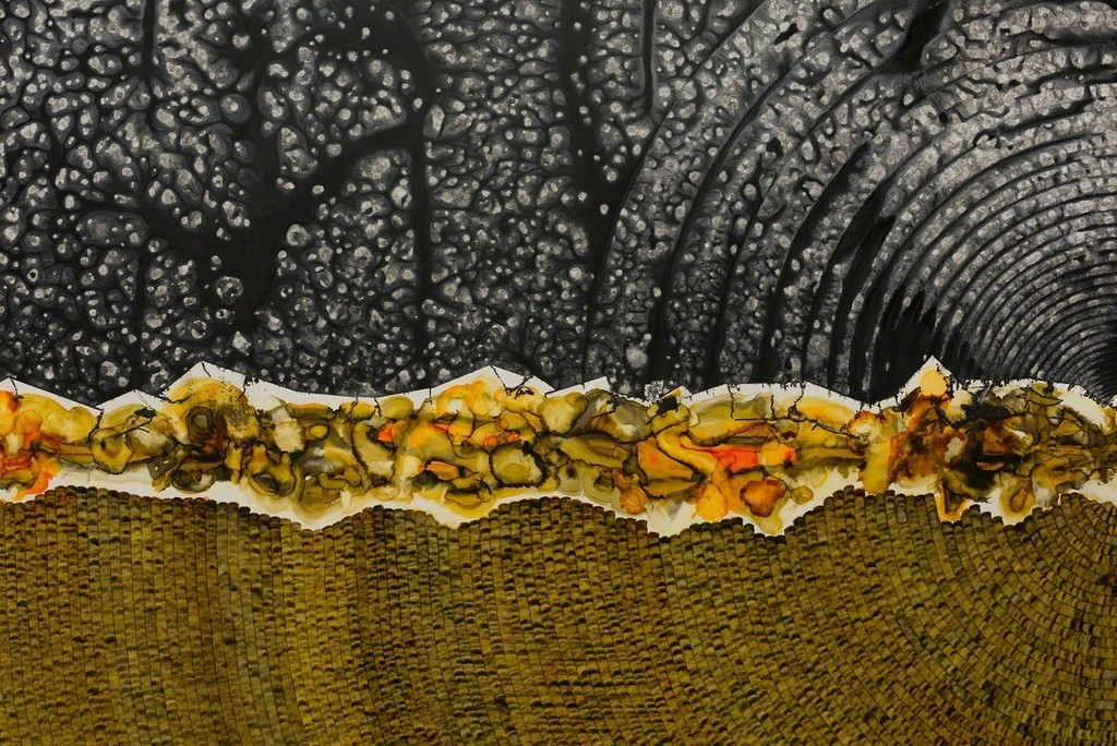 Sandeep Mukherjee, 'frictionflow1', 2017. Acrylic on duralene, 5 x 8 feet. Sandeep Mukherjee, 'frictionflow1', 2017. Acrylic on duralene, 5 x 8 feet.