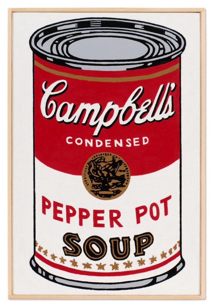 Richard Pettibone - Andy Warhol 'Large Campbell's Soup Can, Pepper Pot