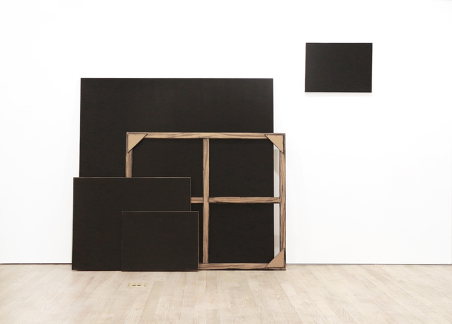 Tom Burckhardt, ‘Black Monochrome (Four Stacked with Stretcher)’, 2017, Pierogi