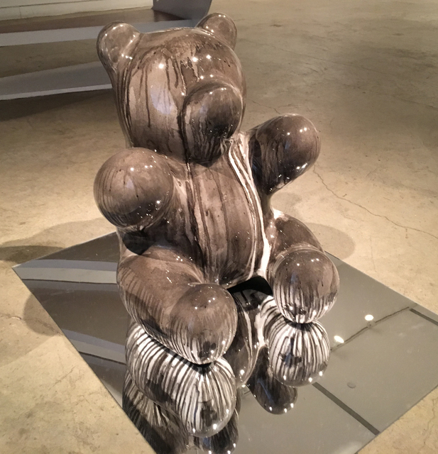 Arunkumar H. G., ‘Bear’, 2018, Sculpture, Paper pulp, cement, wood glue, aluminum, floor paint and clear coat, Aicon Gallery