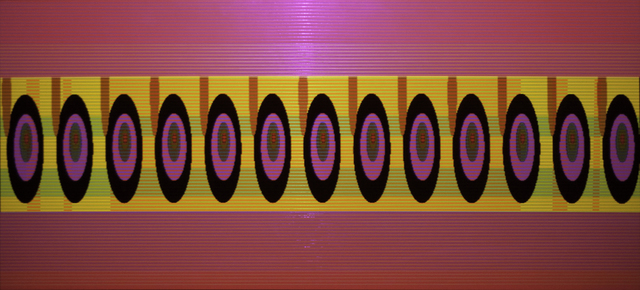 Matthew Kluber, ‘No Place Like Utopia’, 2011, Painting, Alkyd on aluminum, digital projection, David Richard Gallery