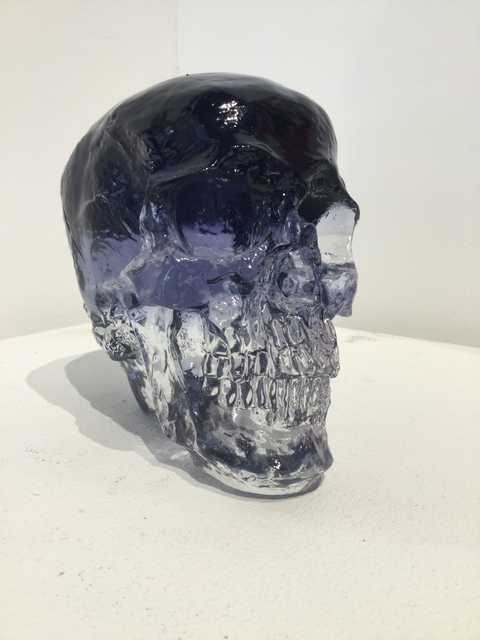 Sam Tufnell, ‘Sam Tufnell, Violet Crystal Multi Layered Skull ’, 2018, Sculpture, Resin, Oliver Cole Gallery