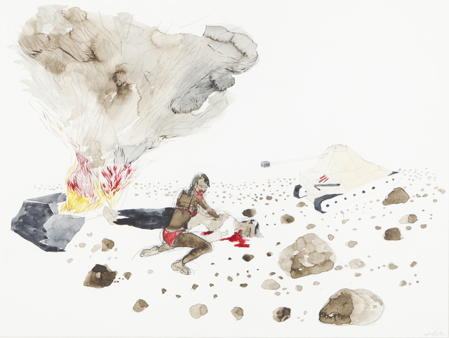 Gabriel Abrantes, ‘Untitled’, Drawing, Collage or other Work on Paper, Watercolor and graphite on paper, Veritas
