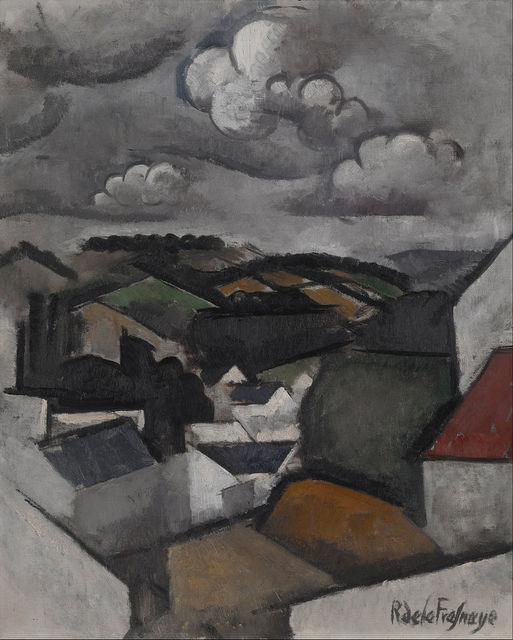 Roger de la Fresnaye, ‘Landscape with a Village, The Hills Beyond Meulan’, 1911, Indianapolis Museum of Art at Newfields
